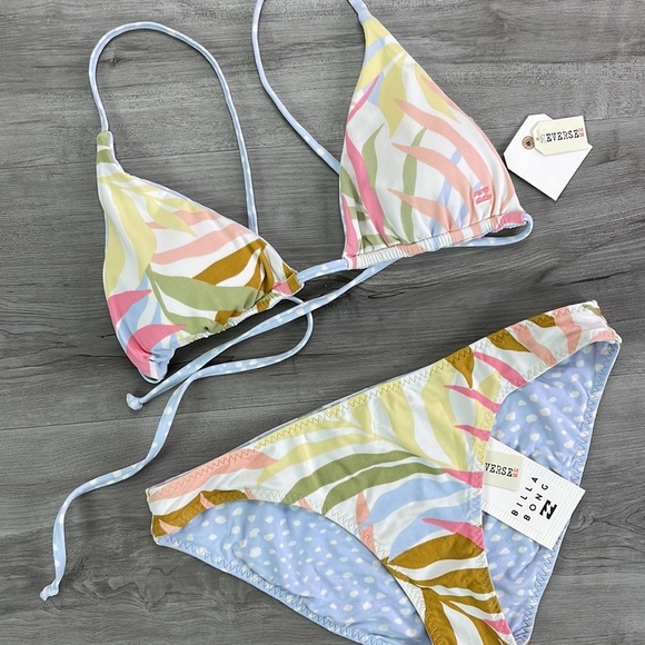 ☀️BILLABONG☀️ TROPIC JUNGLE LOWRID BIKINI SET - Picture 6 of 17